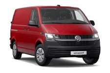 Van Hire Portishead - Red VW Transporter Automatic - Van hire Portishead
