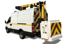 Van Hire Portishead - White 3.5T Cherry Picker with 12.5M Reach - Van hire Portishead